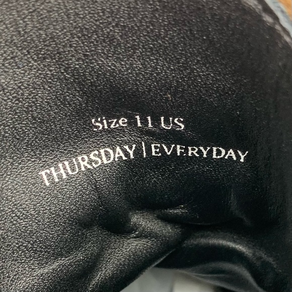 Thursday Boots President Lace Up Brown Nubuck Leather Plain Toe Combat Size 11 - Picture 9 of 10